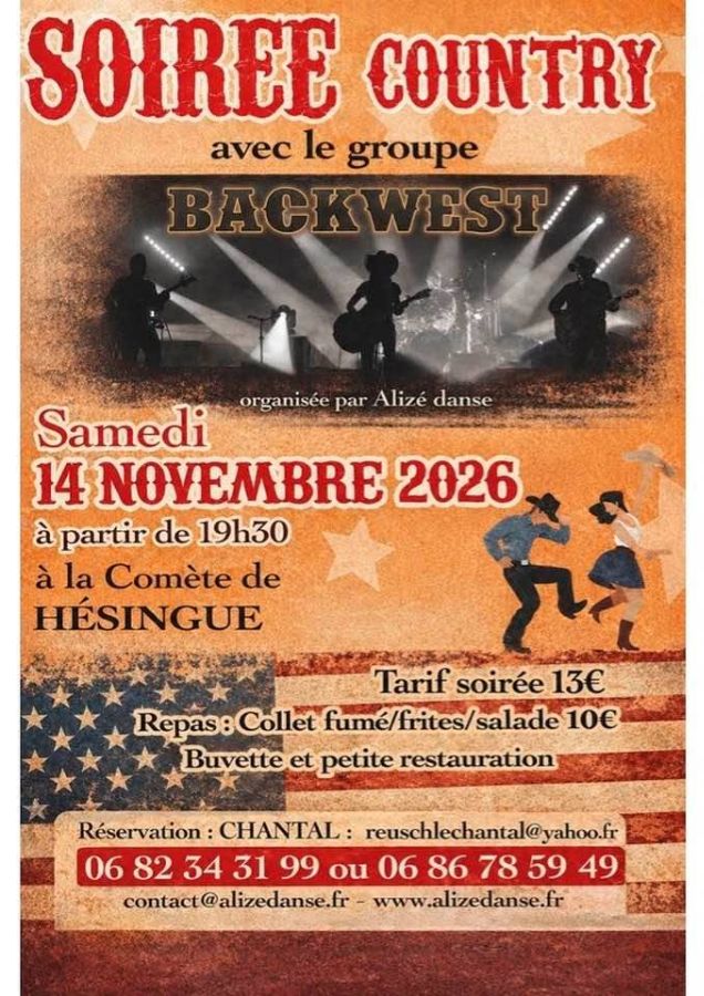 Affiche Soirée country