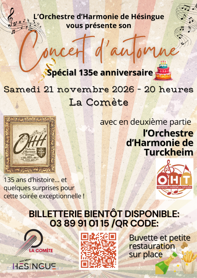 Affiche Concert d'Automne